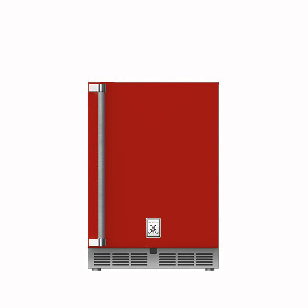 Hestan 24″ Right Hinged With Lock, Outdoor Undercounter Refrigerator (Solid Door) - GRSR24