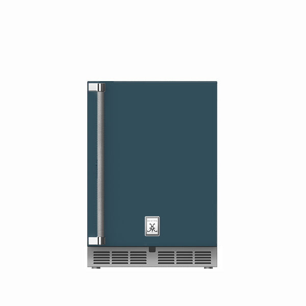 Hestan 24″ Left Hinged With Lock, Outdoor Undercounter Refrigerator (Solid Door) - GRSL24