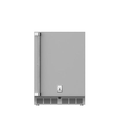 Hestan 24″ Right Hinged With Lock, Outdoor Undercounter Refrigerator (Solid Door) - GRSR24