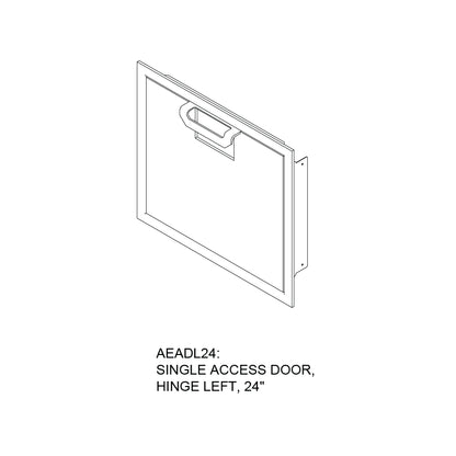 Aspire By Hestan 24" Hinged Right With Single Access Door - AEADR24