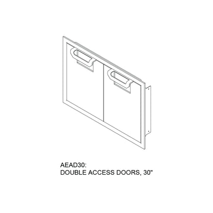 Aspire By Hestan 30" Double Access Doors - AEAD30