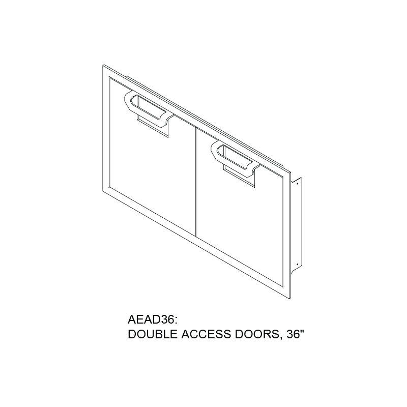 Aspire By Hestan 36" Double Access Doors - AEAD36