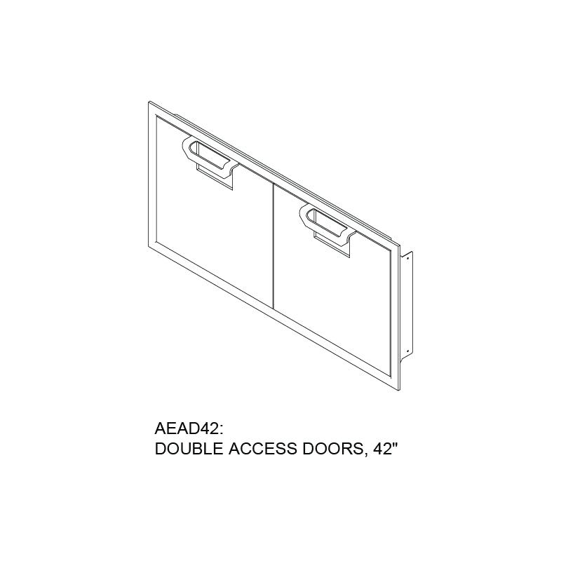 Aspire By Hestan 42" Double Access Doors - AEAD42