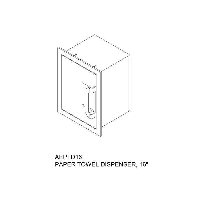 Aspire By Hestan 16" Paper Towel Dispenser - AEPTD16