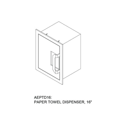 Aspire By Hestan 16" Paper Towel Dispenser - AEPTD16