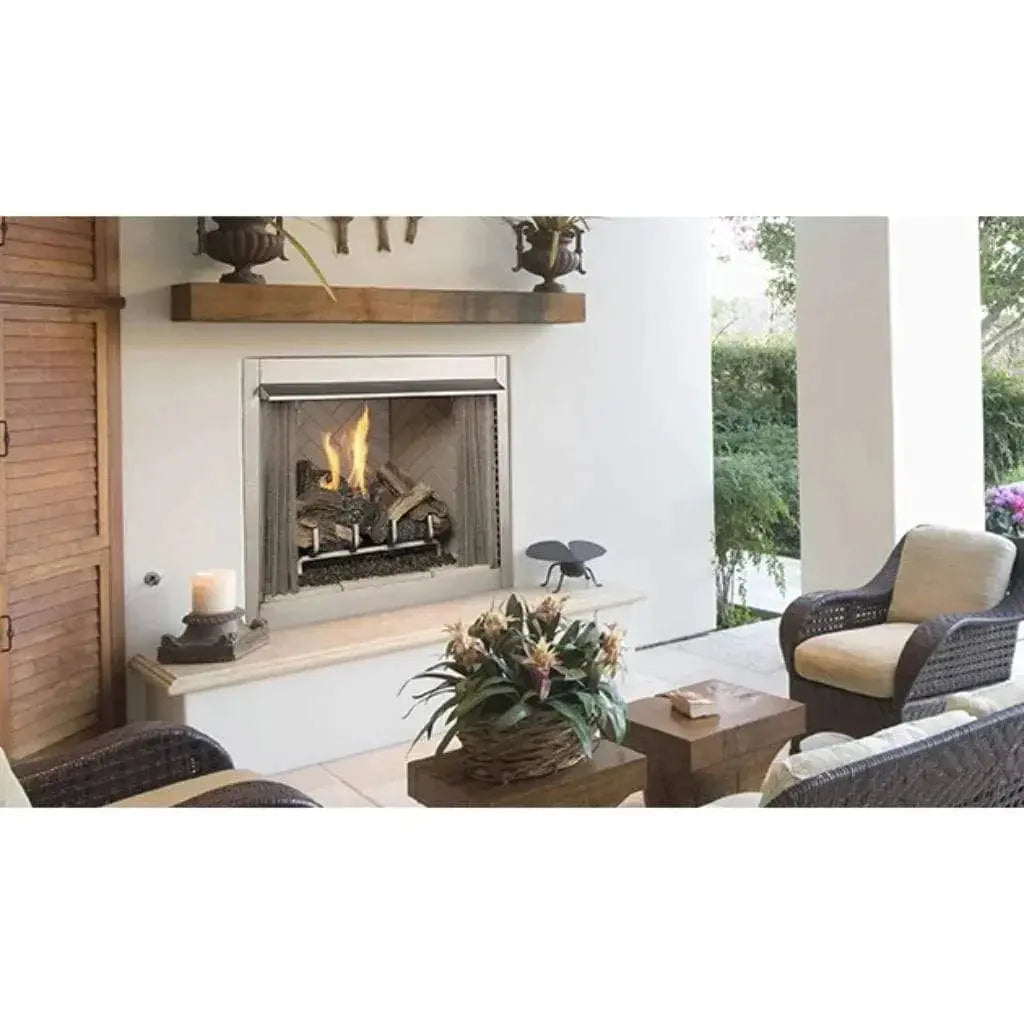 Superior Gas Fireplaces 42-Inch VRE3242 Outdoor Vent-Free White Refractory Panel Log Set VRE3242
