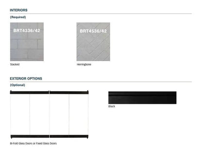 Superior Gas Fireplace 36-Inch Traditional Smooth Faced B-Vent SVF36BF