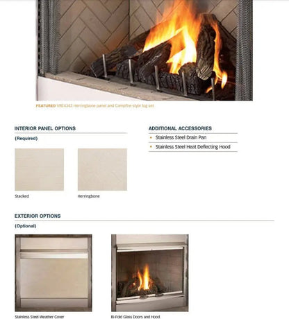 Superior Gas Fireplace 42-Inch VRE4342