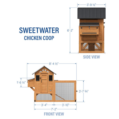Sweetwater Chicken Coop - Brown