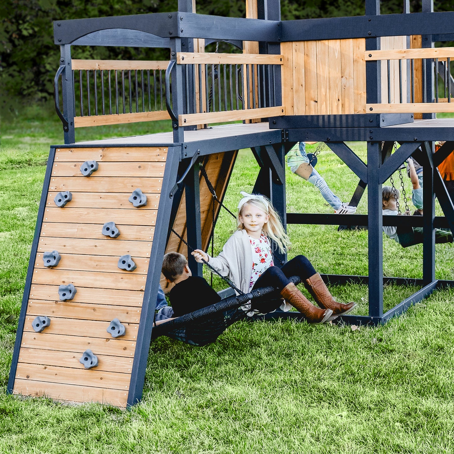 Timber Crossing Swing Set