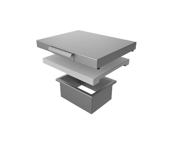 Hestan Outdoor Countertop Trash Chute With Cutting Board