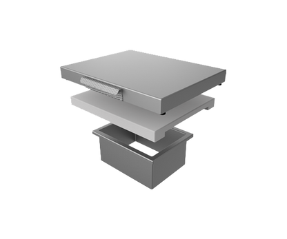 Hestan Outdoor Countertop Trash Chute With Cutting Board