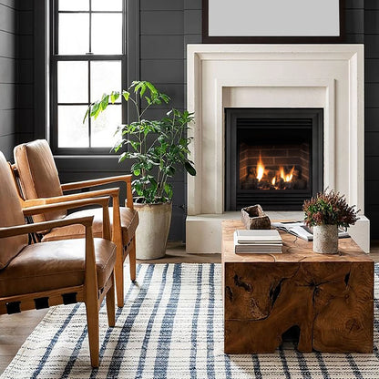 Empire Vail Deluxe 26" Vent-Free Fireplace with Contour Burner - VFD26FP30L10