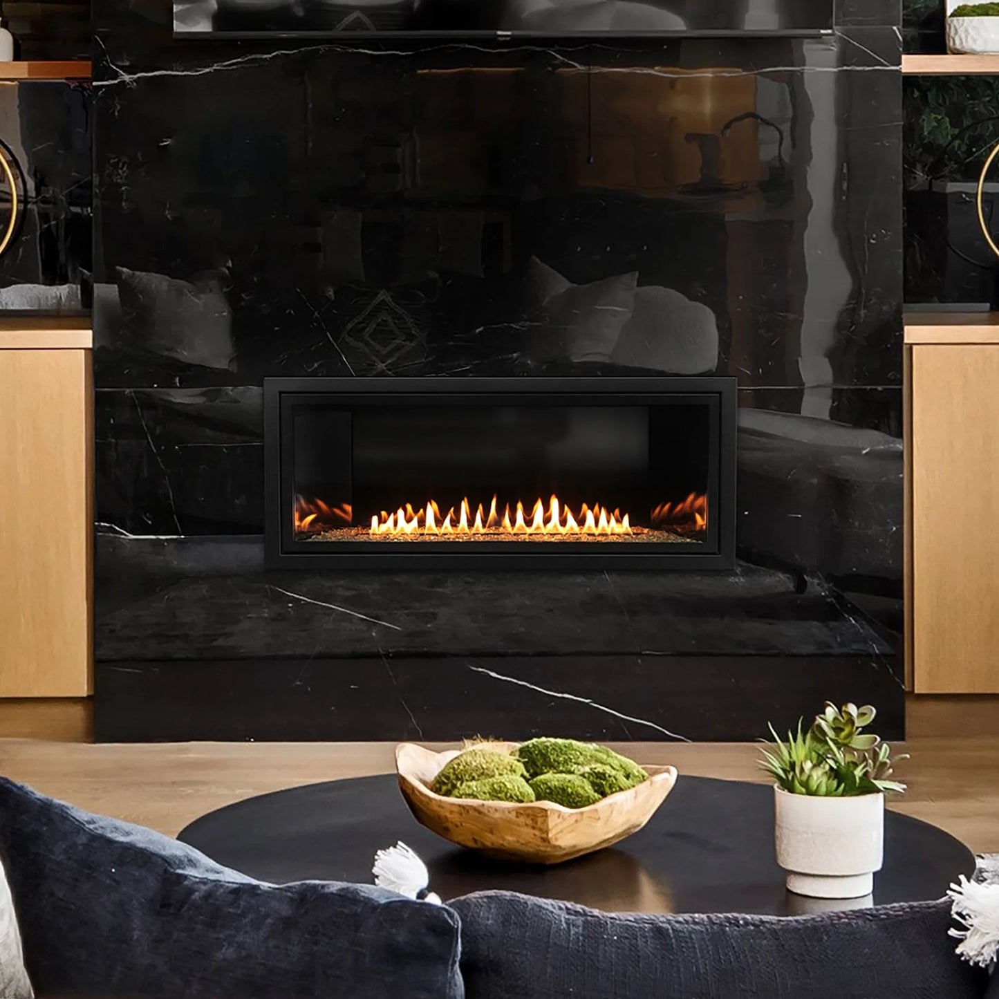 Empire Boulevard 60" Vent Free See Through Linear Fireplace - VFLB60SP90