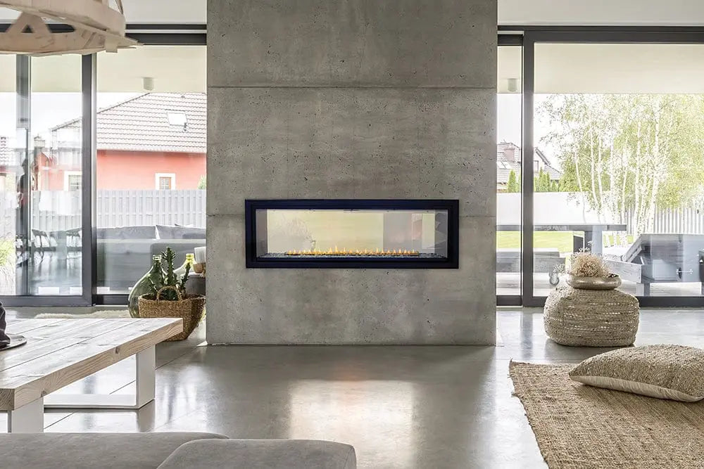 Empire Gas Fireplaces Boulevard 48" Double-Sided Vent-Free Linear Fireplace with Barrier ECSBoulevard48