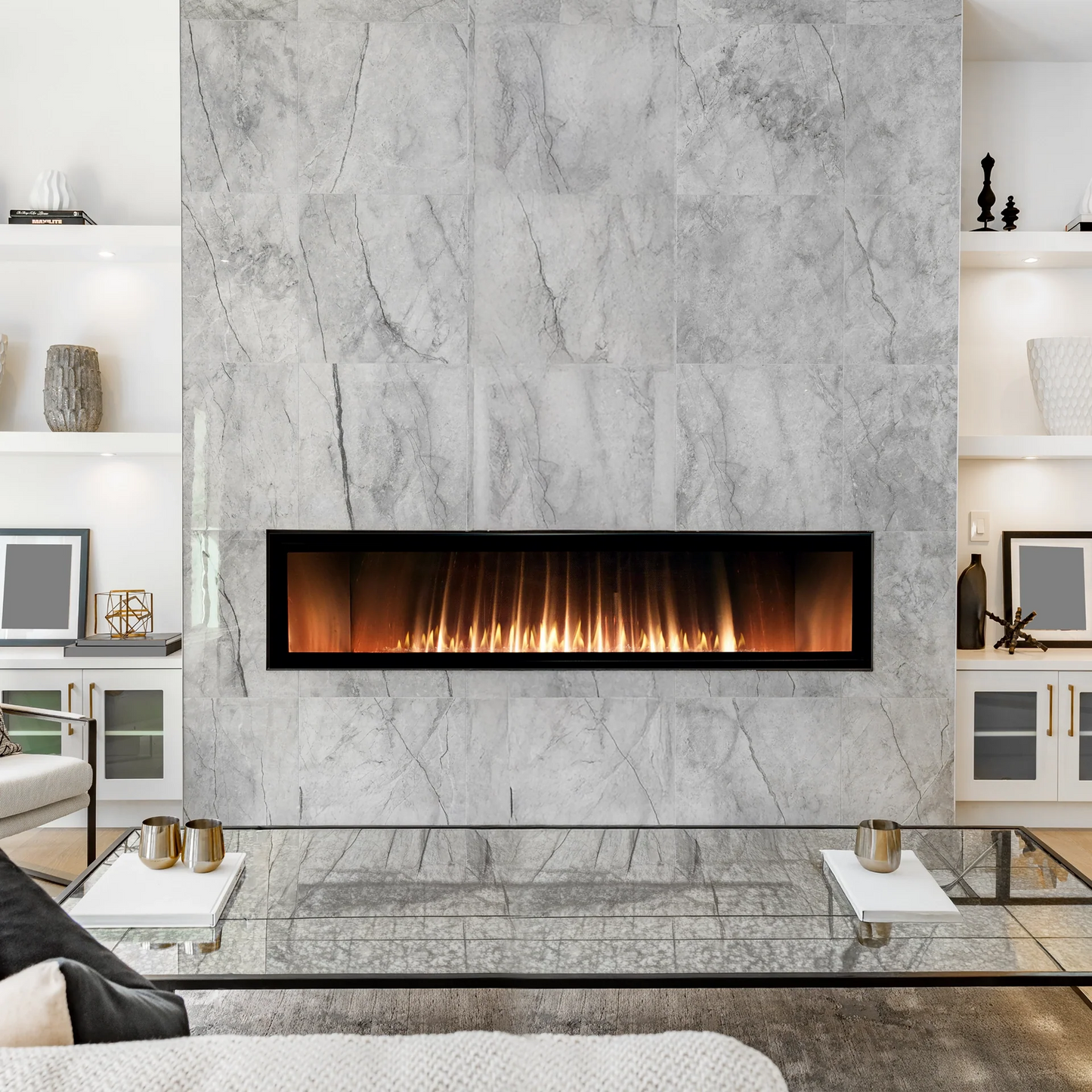 Empire Boulevard 72" Vent Free Linear Fireplace - VFLB72FP90