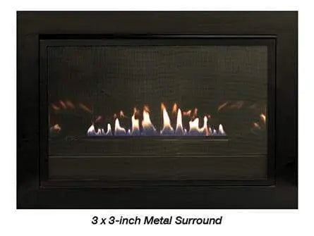 Empire Gas Fireplace Insert 29" Vent-Free Barrier Black LC29VBFB