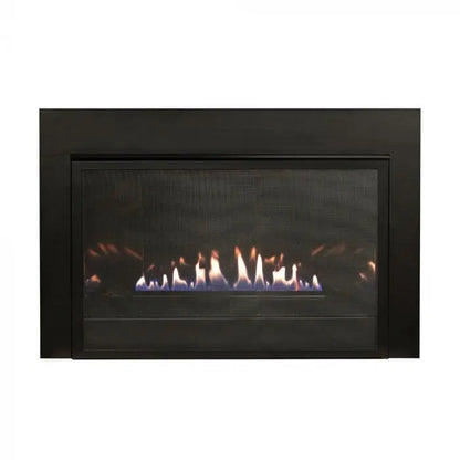 Empire Gas Fireplace Insert 32" Loft Vent-Free Barrier Black LC32VBFB