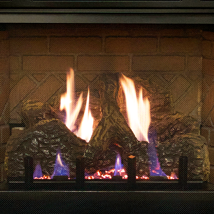 Empire Vail Deluxe 26" Vent-Free Fireplace with Contour Burner - VFD26FP30L10
