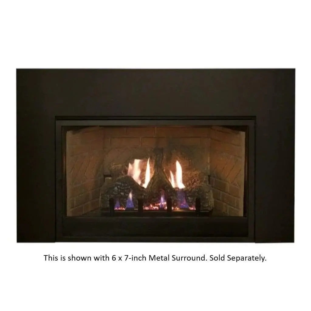 Empire Gas Fireplace Insert 29" Franklin Vent-Free Logs & Brick Liner ECSFPI29