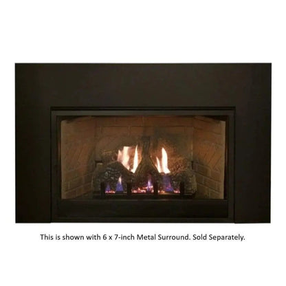 Empire Gas Fireplace Insert 29" Franklin Vent-Free Logs & Brick Liner ECSFPI29