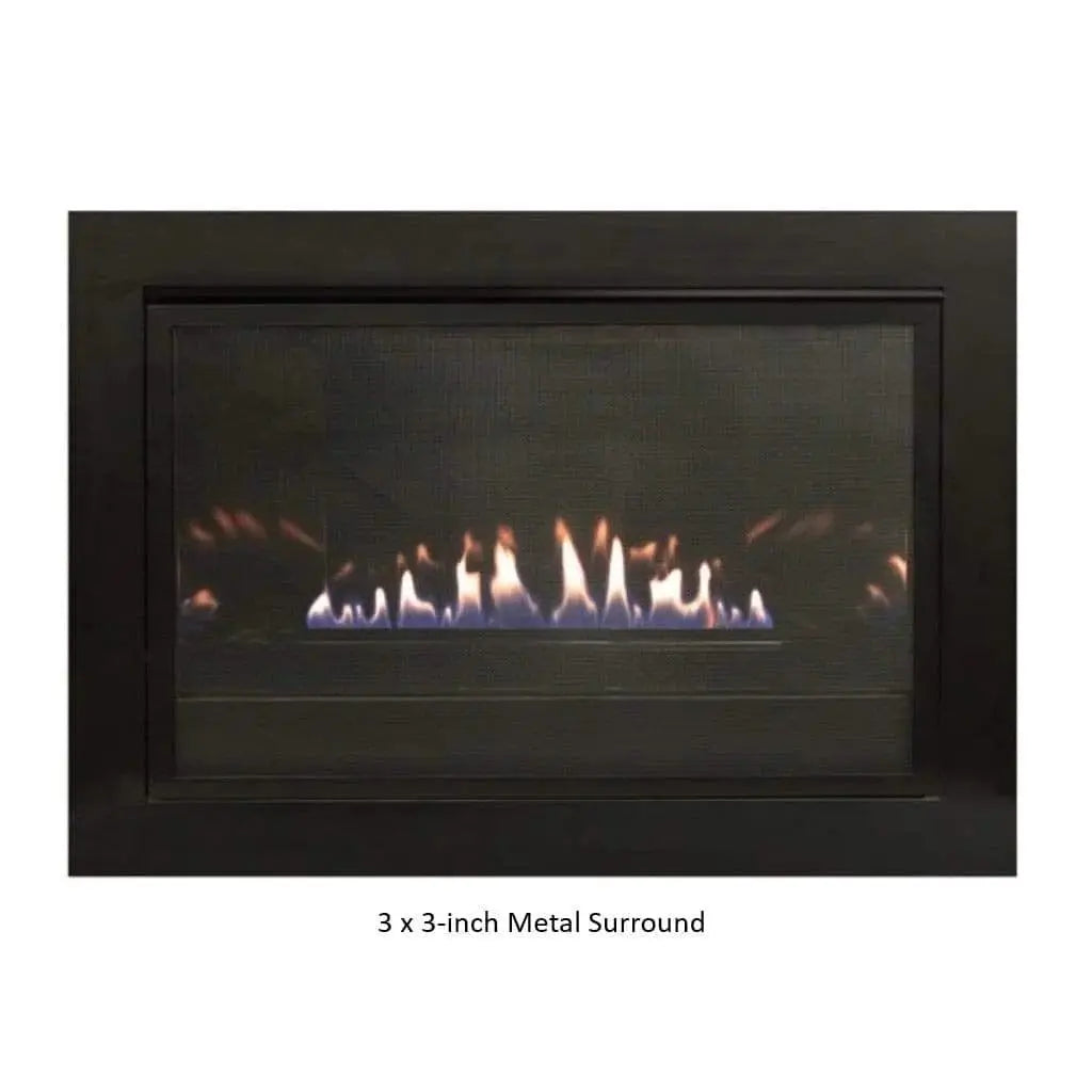 Empire Gas Fireplace Insert 29" Franklin Vent-Free Logs & Brick Liner ECSFPI29
