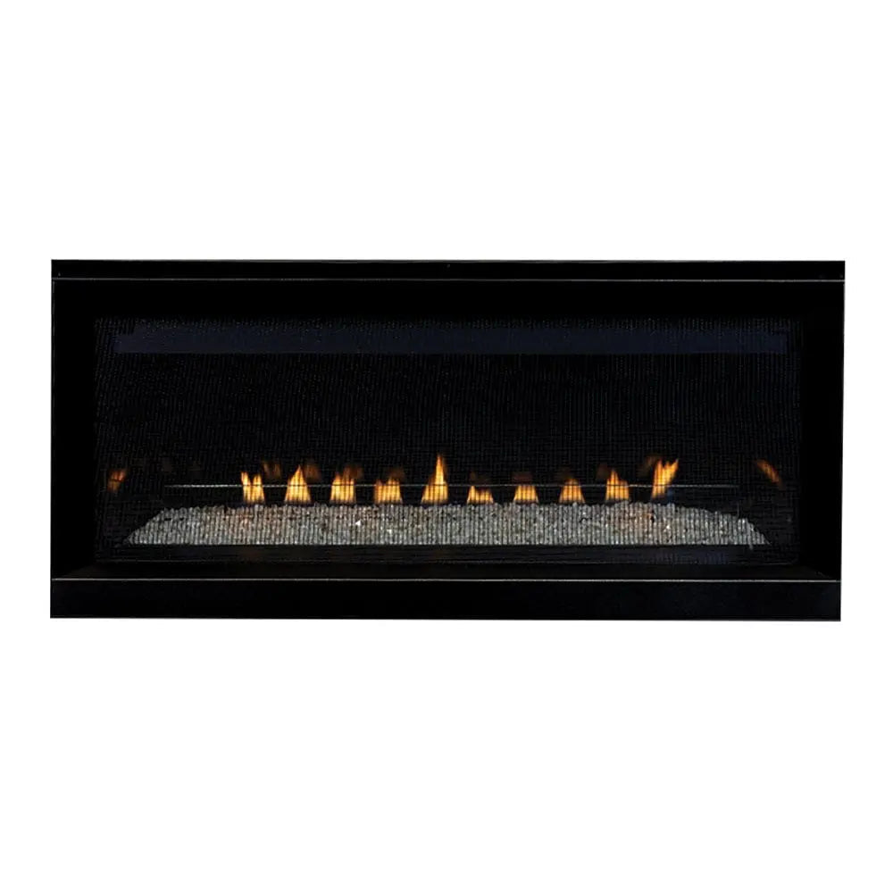 Superior Gas Fireplace 45-Inch VRL3045 Linear Electronic Ignition Vent-Free Remote Crushed Glass Media