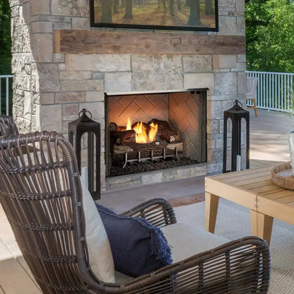 Majestic Vesper Outdoor 36" Gas Fireplace | 40,000 BTU | Ventless Design | VOFB36-T