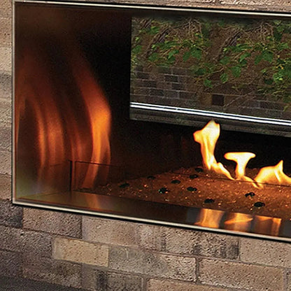 Empire Gas Fireplaces Carol Rose Outdoor Double-Sided Vent-Free Stainless Steel 48" ECO48RSTVS
