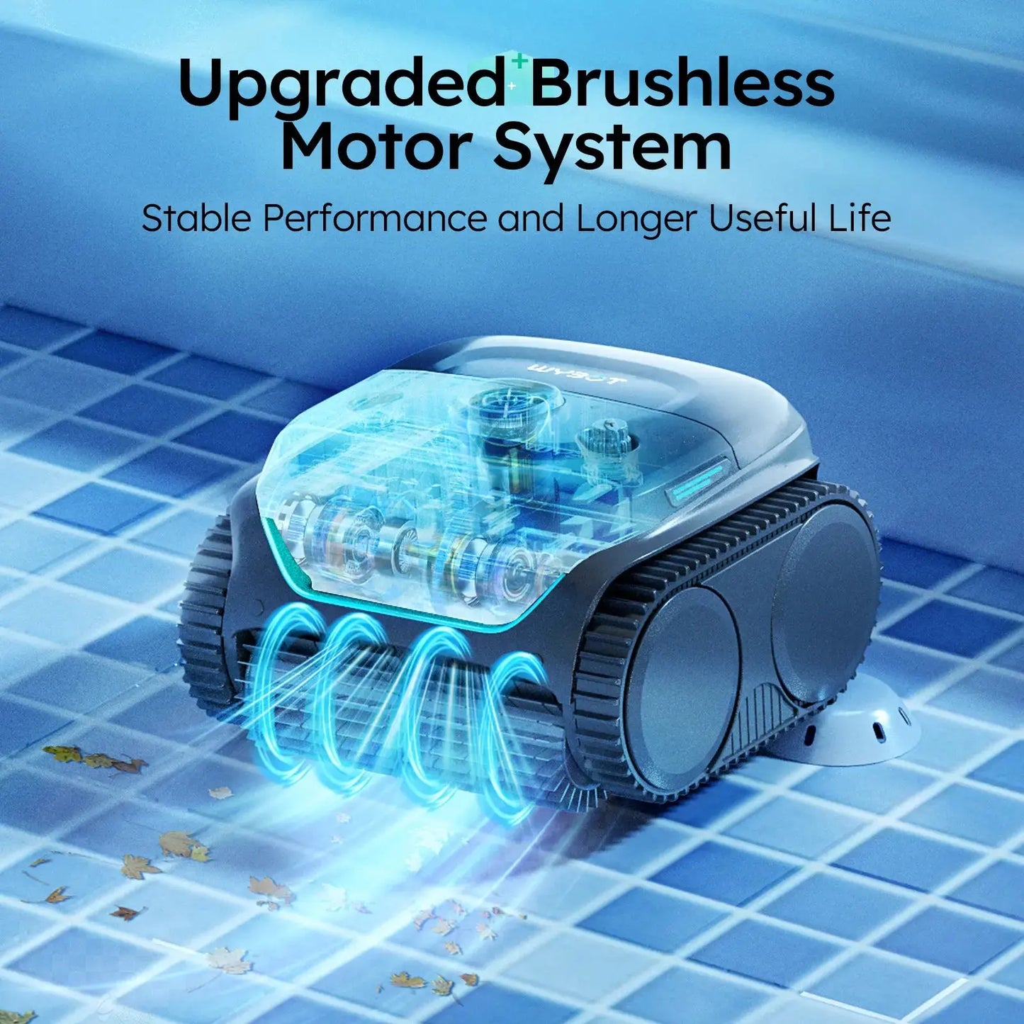 WYBOT C2 Cordless Robotic Pool Cleaner – Floor, Walls & Waterline