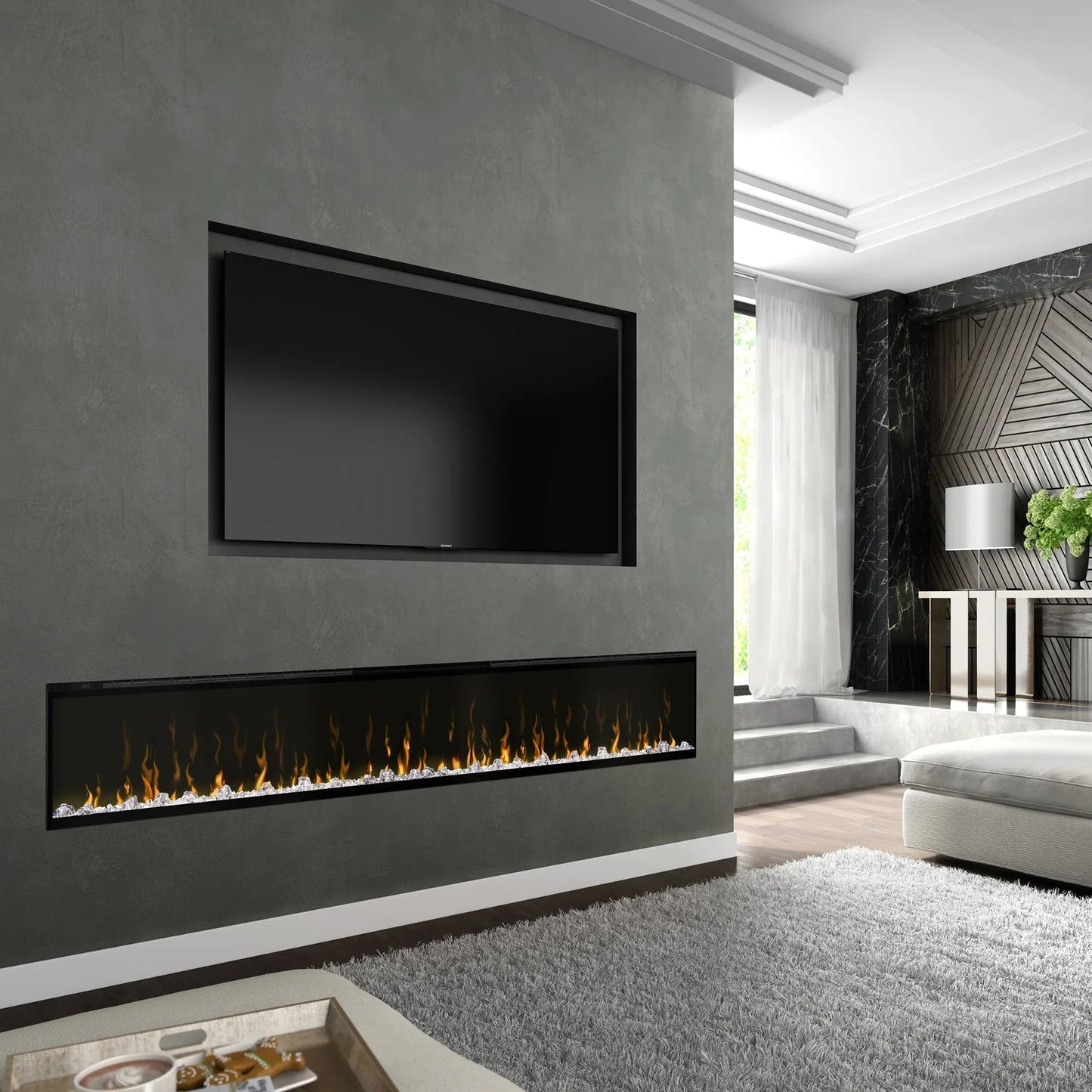 Dimplex 100" IgniteXL Linear Electric Fireplace - Wall Mount