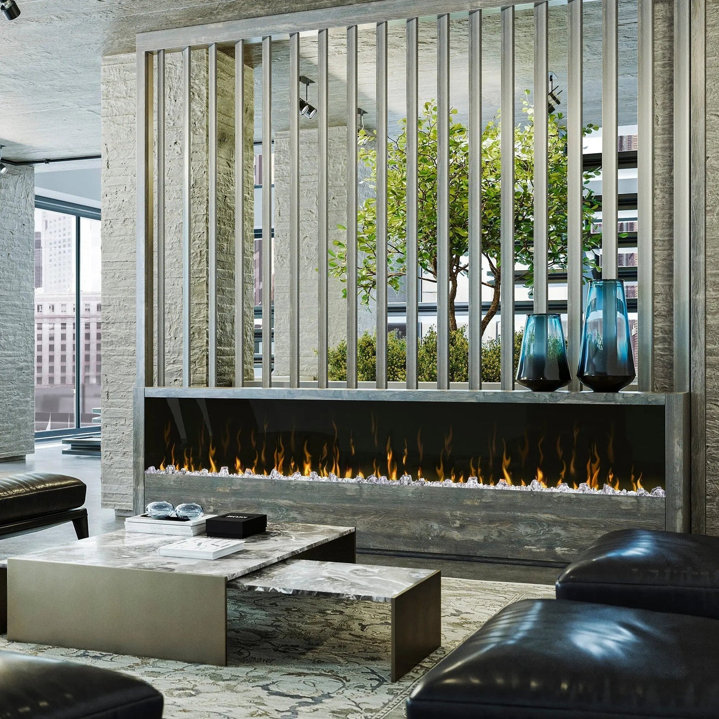 Dimplex 100" IgniteXL Linear Electric Fireplace - Wall Mount