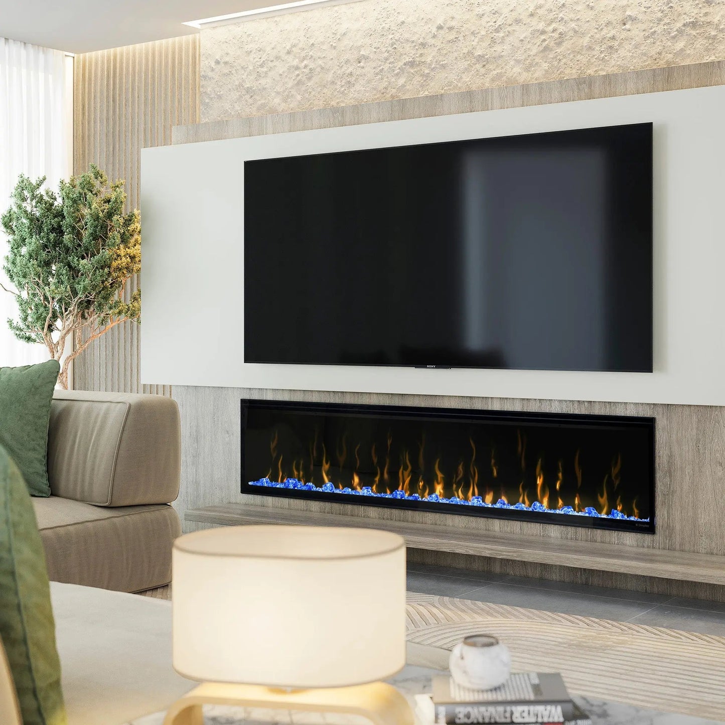 Dimplex 74" IgniteXL Linear Electric Fireplace - Wall Mount