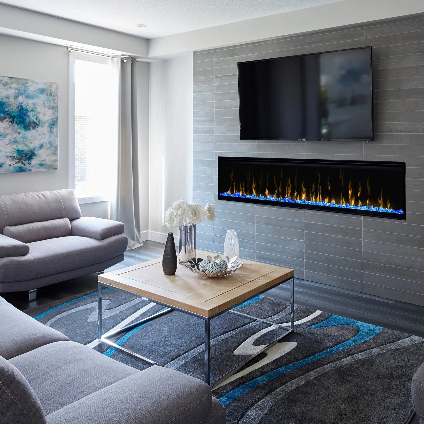 Dimplex 74" IgniteXL Linear Electric Fireplace - Wall Mount