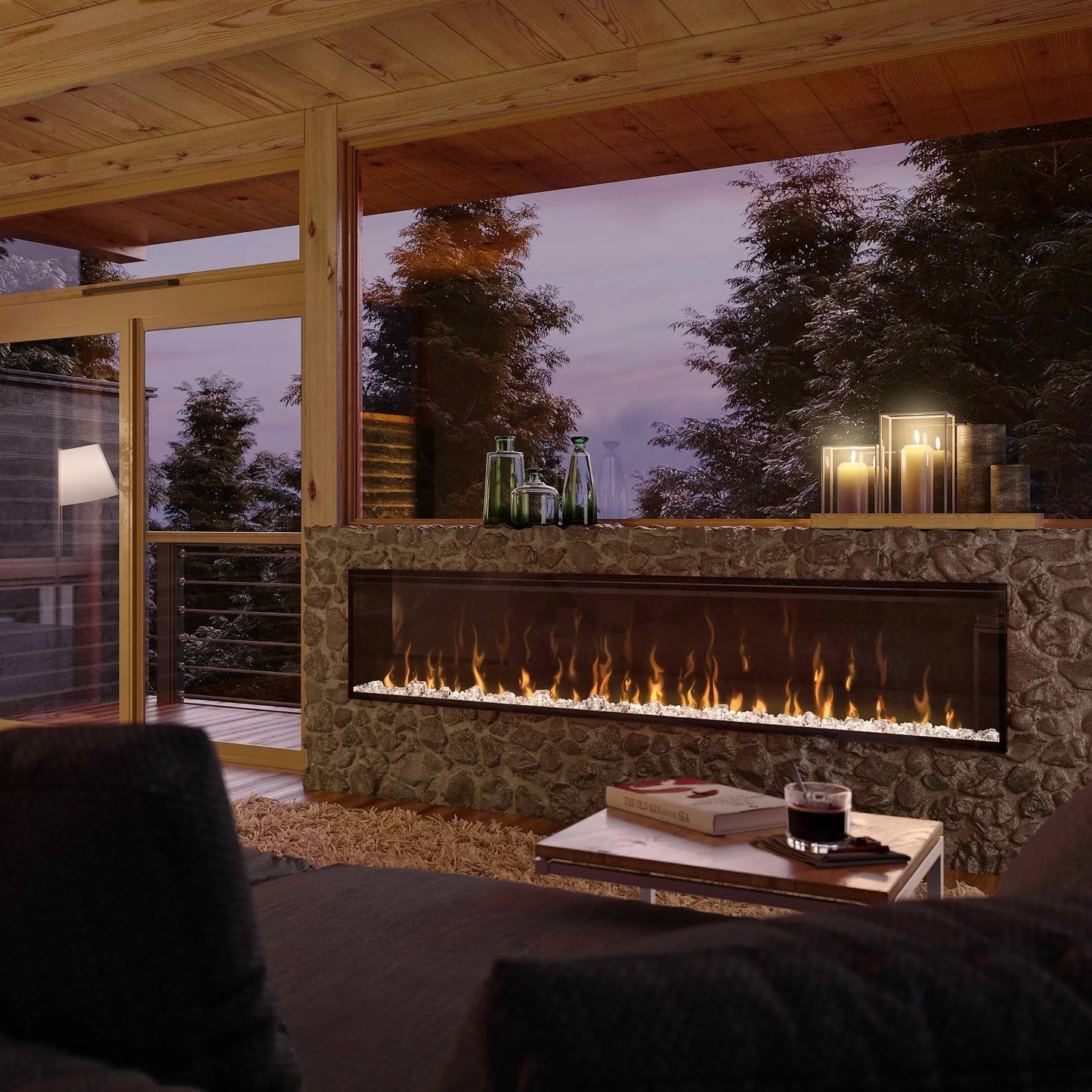 Dimplex 74" IgniteXL Linear Electric Fireplace - Wall Mount