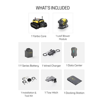 Yarbo Lawn Mower Robot Core+Leaf Blower Module — Complete Autonomous System