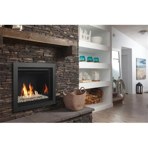 Kingsman Gas Fireplace Direct Vent Linear Tempered Glass ZCV42