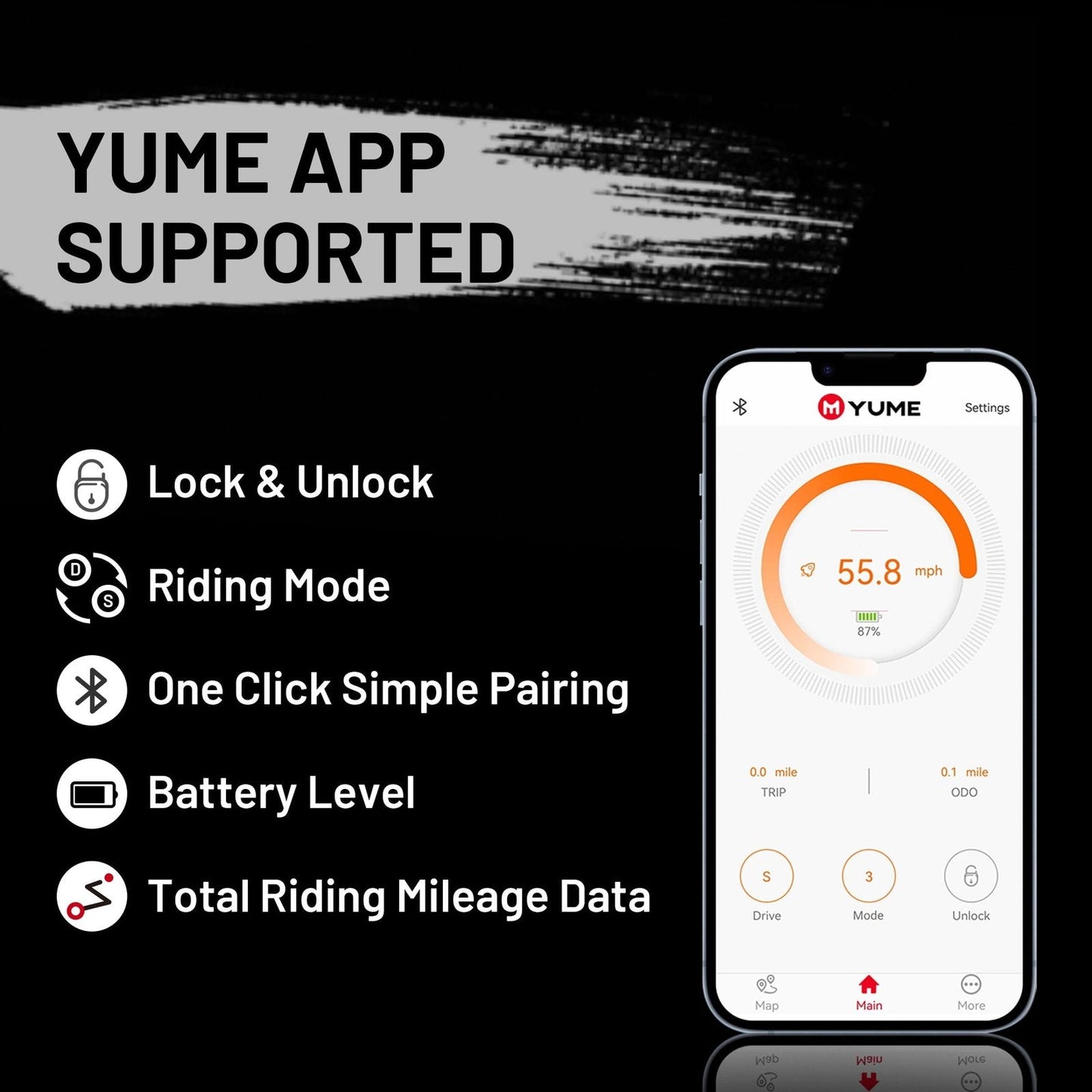 M YUME SCOOTER Hawk Dual Motor Electric Scooters for Adults 2400W 43MPH 43Miles Long Rang E-Scooter