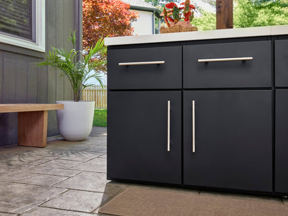 Emory | Corner Outdoor Kitchen Island with Bar Seating & Built-In Grill – Right