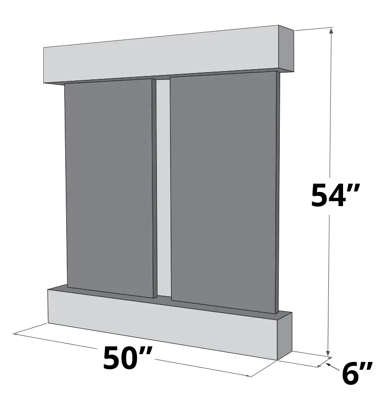 Adagio Aspen Falls Indoor Wall-Mounted Water Fountain (AWF-AFS3740)