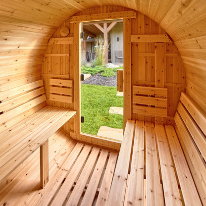 Paxton Outdoor Barrel Sauna – 4-6 Person