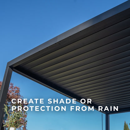 10x10 Sarasota Steel Louvered Pergola