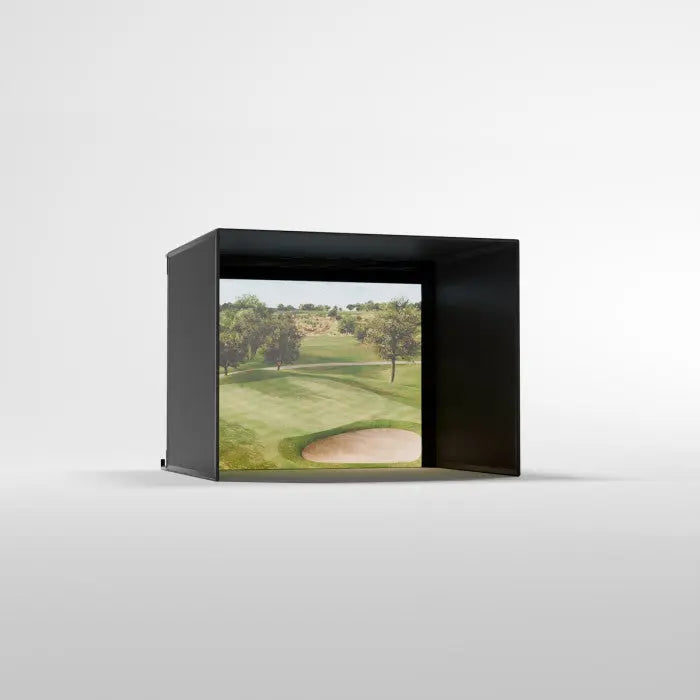 Carl's Place PRO Golf Simulator Enclosure Kit with Premium Impact Screen 8'H × 10.5'W × 8'D | Model: pgec2-pm-8x10-5x8 | AQVINA