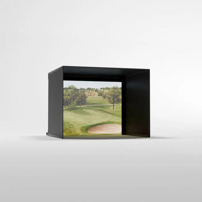Carl's Place PRO Golf Simulator Enclosure Kit with Premium Impact Screen 8'H × 10.5'W × 8'D | Model: pgec2-pm-8x10-5x8 | AQVINA
