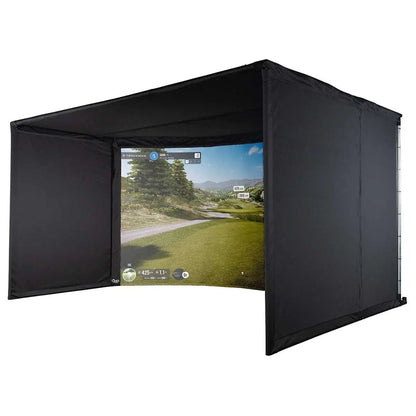Carl's Place CURVED Golf Simulator Enclosure Kit with Premium Impact Screen 9'H × 14'W × 8'D | Model: cge-9x14x8