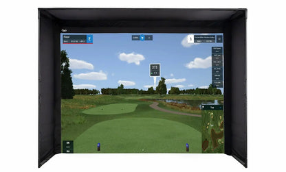 Carl's Place DIY Golf Simulator Enclosure Kit with Premium Impact Screen 9x12 | Model: gekc2-pm-9x12x5