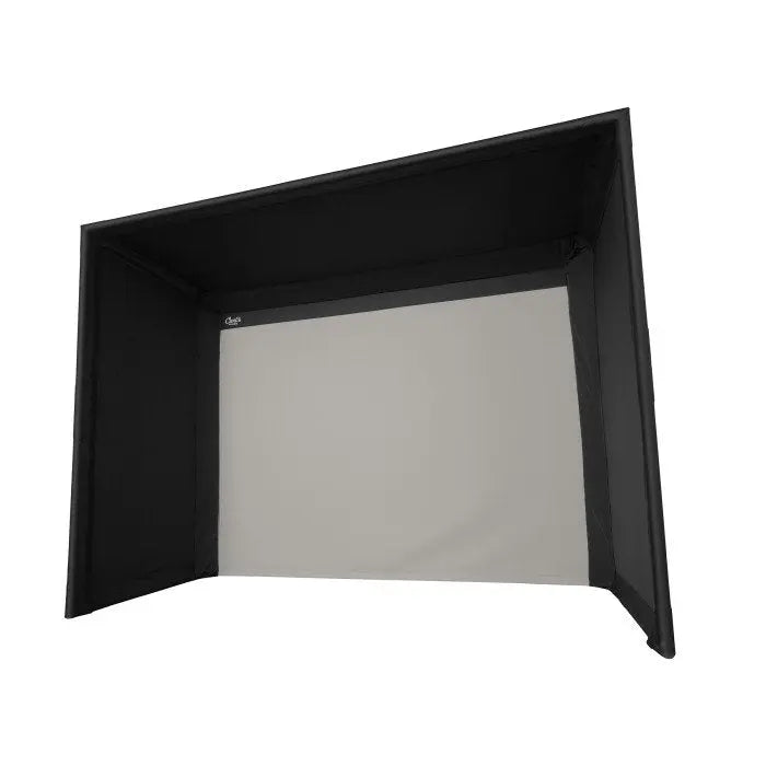 Carl's Place PRO Golf Simulator Enclosure Kit with High-Contrast Gray Impact Screen 8.5'H × 11'W × 5'D | Model: pgec2-gp-8-5x11x5