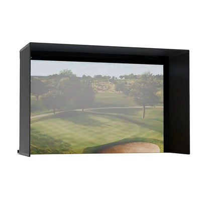 Carl's Place PRO Golf Simulator Enclosure Kit with Premium Impact Screen 10'H × 15.5'W × 5'D | Model: pgec2-pm-10x15-5x5