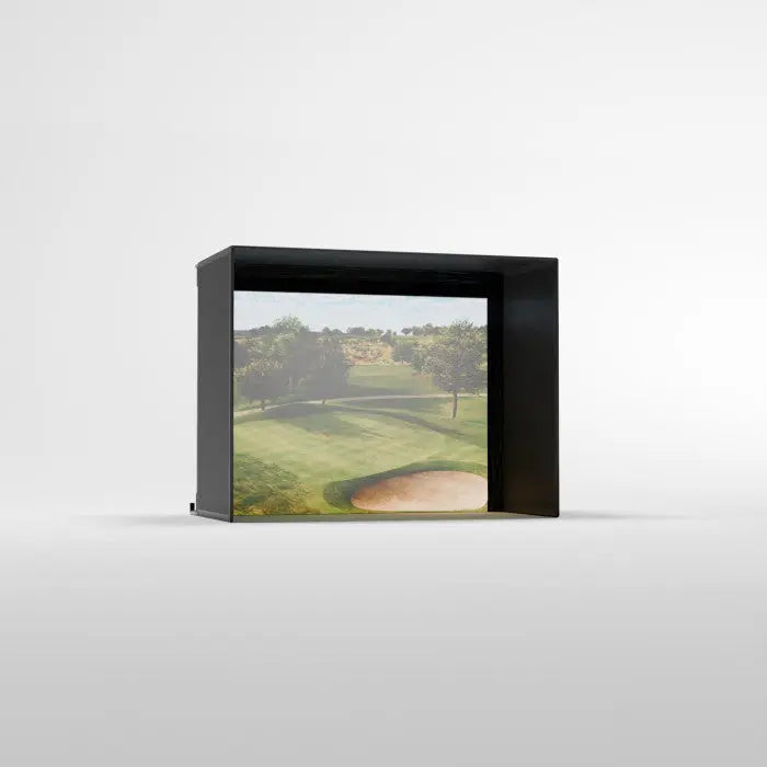 Carl's Place PRO Golf Simulator Enclosure Kit with Premium Impact Screen 8.5'H × 11'W × 5'D | Model: pgec2-pm-8-5x11x5