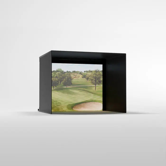 Carl's Place PRO Golf Simulator Enclosure Kit with Premium Impact Screen 8.5'H × 11'W × 8'D | Model: pgec2-pm-8-5x11x8